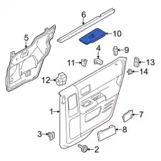 Ручка двери FORD 8A8Z-14528-AB