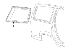 Стекло боковое 2C5Z-7829701-AAD FORD