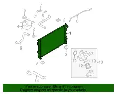 RADIATOR ASY 8G1Z-8005-B FORD