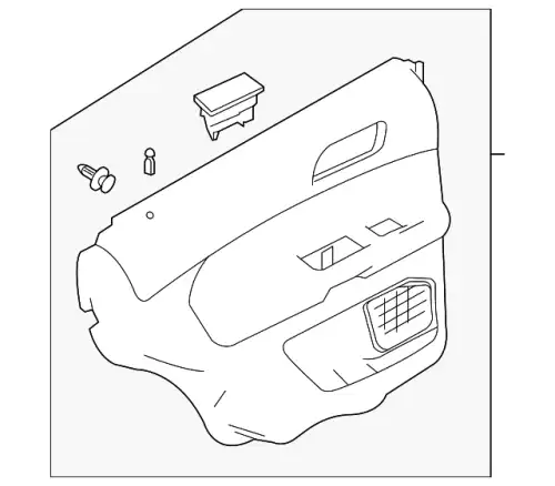 Панель обшивки двери задней BB5Z-7827407-BB FORD