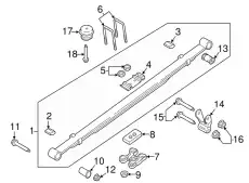 Рессора подвески FORD FL3Z-5560-C