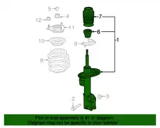 STRUT - SUSPENSION JR3Z-18124-C FORD