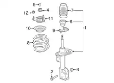 STRUT - SUSPENSION JR3Z-18124-C FORD