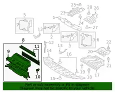 Решетка радиатора FORD GV4Z-8475-A