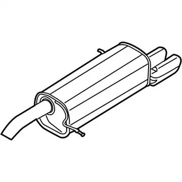MUFFLER ASY - REAR D2BZ5A289B FORD