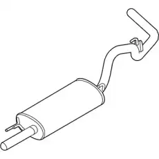 MUFFLER AND PIPE ASY FL3Z-5230-C FORD