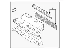 SHUTTER ASY - RADIATOR CONTROL CJ5Z-8475-C FORD