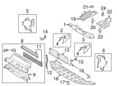 SHUTTER ASY - RADIATOR CONTROL CJ5Z-8475-C FORD