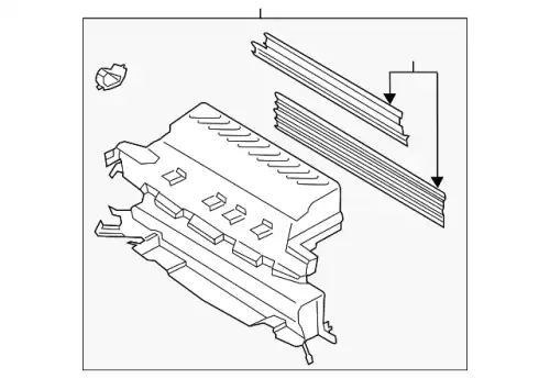 SHUTTER ASY - RADIATOR CONTROL CJ5Z-8475-C FORD