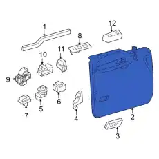 Панель обшивки двери задней 8C3Z-3627407-BB FORD