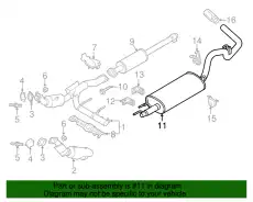 MUFFLER AND PIPE ASY - REAR GL3Z5230A FORD