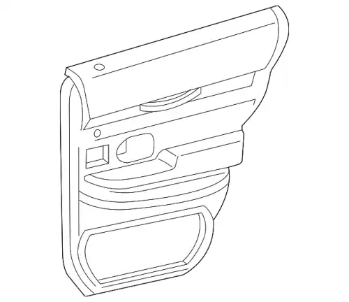 Панель обшивки двери задней 9W7Z-5427407-CB FORD