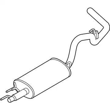 MUFFLER AND PIPE ASY - JL3Z5230A FORD