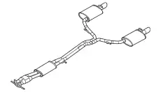 Глушитель выхлопной системы JB5Z-5230-B FORD