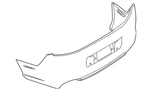 Бампер задний DR3Z-17K835-BAPTM FORD