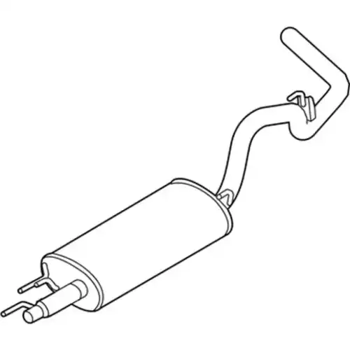 MUFFLER AND PIPE ASY - JL3Z5230B FORD