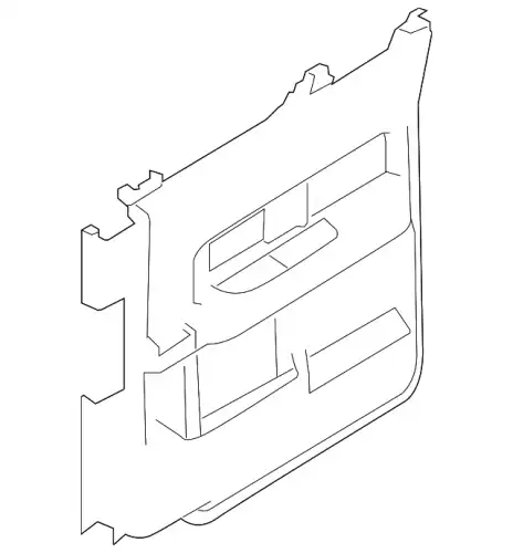 Панель обшивки двери задней BL3Z-1627406-FB FORD