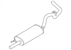 MUFFLER AND PIPE ASY - JL3Z5230E FORD