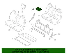 Набивка спинки сиденья переднего 9C3Z-2560136-CA FORD