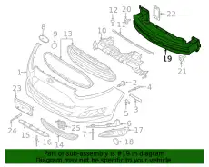 Усилитель бампера FORD D2BZ-17757-A