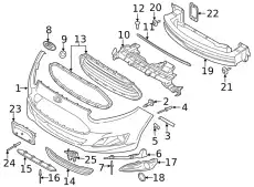 Усилитель бампера FORD D2BZ-17757-A