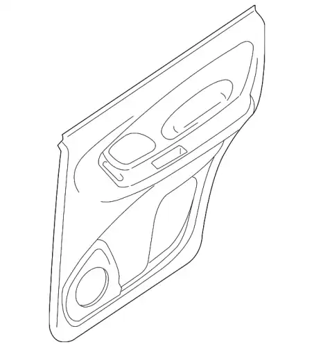 Панель обшивки двери задней 9L8Z-7827406-CE FORD