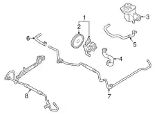 Насос гидроусилителя руля FORD 1W4Z-3A674-BARM