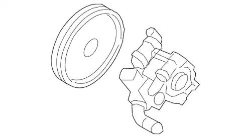 Насос гидроусилителя руля FORD 1W4Z-3A674-BARM