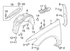 Крыло FORD DP5Z-16006-A