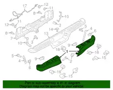 BUMPER ASY - REAR FL3Z-17906-DPTM FORD
