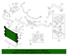 RADIATOR ASY CV6Z-8005-W FORD