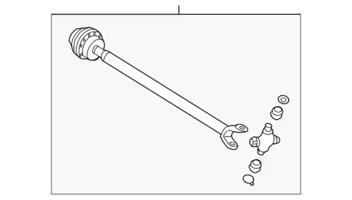 SHAFT ASY - DRIVE 1L2Z-4A376-AA FORD