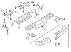 EXTENSION - BUMPER BAR HC3Z17906JA FORD
