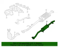 Глушитель средняя часть 5L8Z-5A212-DA FORD