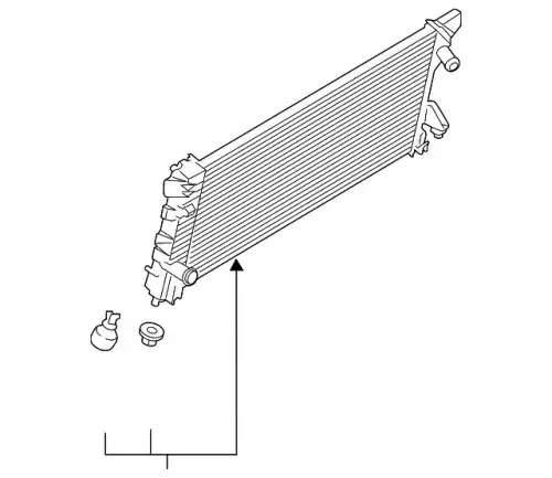 RADIATOR ASY HL3Z-8005-C FORD