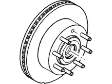 Тормозной диск FORD 5C3Z-1102-GB ,