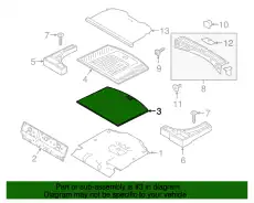 CARPET - FLOOR - LOADING COMP. CV4Z-7813046-BA FORD