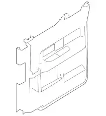 Панель обшивки двери задней BL3Z-1627406-DA FORD