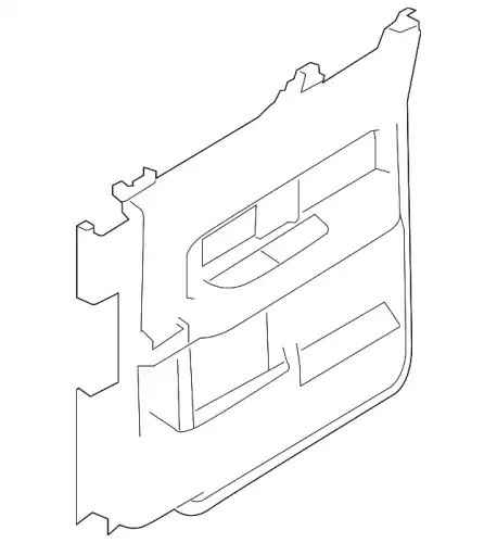 Панель обшивки двери задней BL3Z-1627406-DA FORD