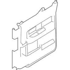 Панель обшивки двери задней BL3Z-1627407-DA FORD