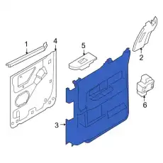 Панель обшивки двери задней BL3Z-1627407-DA FORD