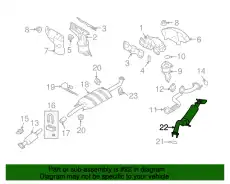 Глушитель средняя часть 9E6Z-5A212-B FORD