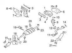 Глушитель средняя часть 9E6Z-5A212-B FORD