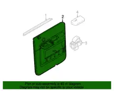 Панель обшивки двери задней 7C3Z-2627406-FB FORD