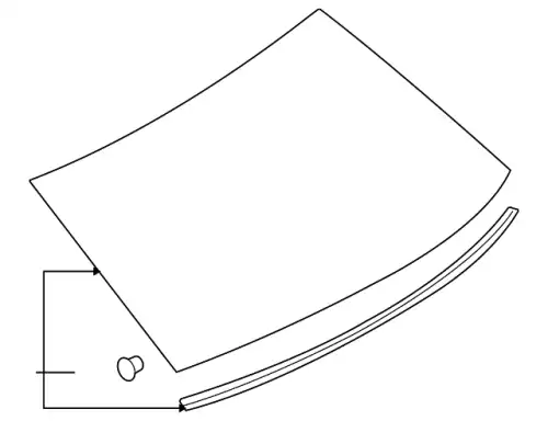 Стекло заднее AE5Z-5442006-B FORD