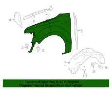 Крыло FORD BL3Z-16006-B