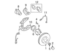 Суппорт тормозной FORD 3R3Z-2B120-AB