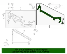 REINFORCEMENT HP5Z-8A284-B FORD