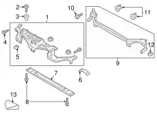 REINFORCEMENT HP5Z-8A284-B FORD
