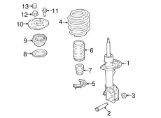 STRUT - SUSPENSION F2GZ-18124-AU FORD